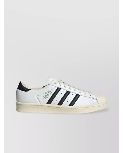 Adidas Metallic Leather Low-Top Sneakers