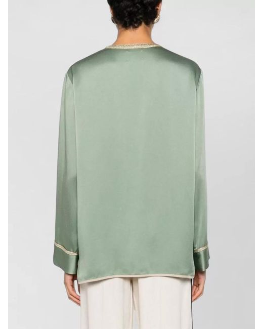 Forte_forte Green Trim Detail Kimono Jacket