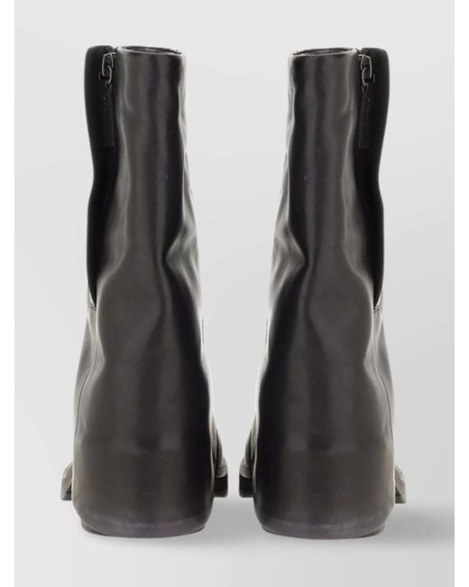 Ash Black Tijuana Ankle Block Round Toe