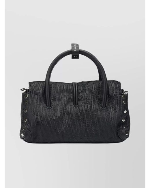 Zanellato Black Leather Shoulder Bag