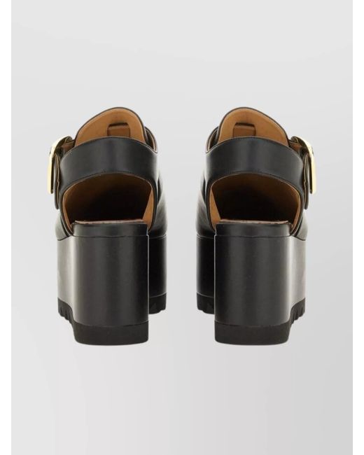 Stella McCartney Black Platform Sandals