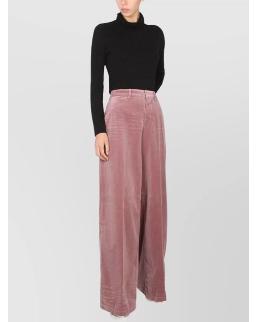 DSquared² Pink Wide-Leg Trousers