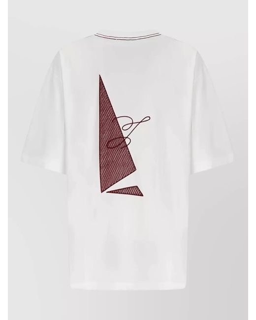 Jacquemus White Cotton Oversized Short-Sleeve T-Shirt for men
