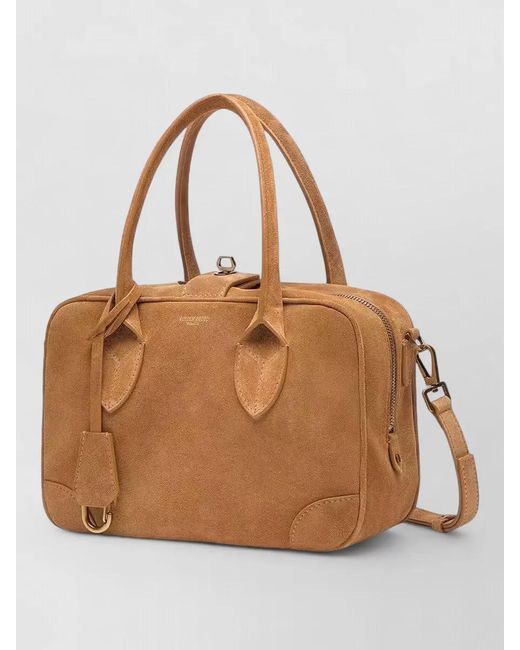 Golden Goose Deluxe Brand Brown Suede Shoulder Bag