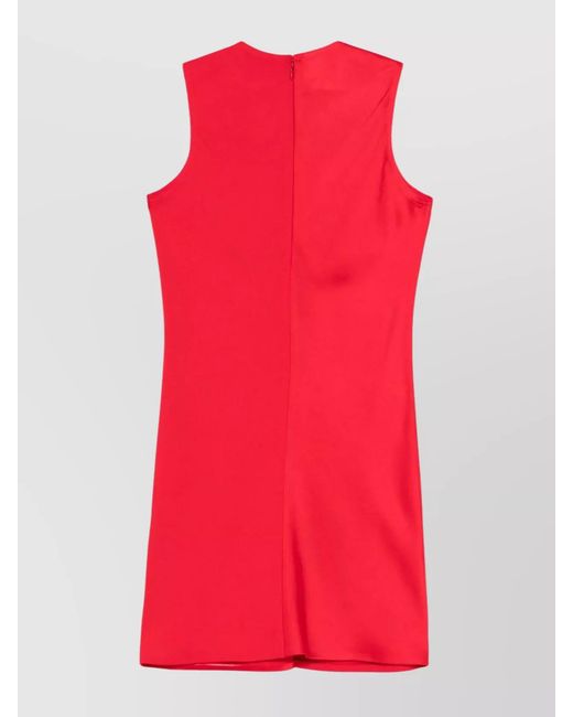AMI Red Sleeveless Maxi Dress