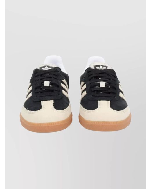 Adidas Originals Black Leather Low-Top Sneakers