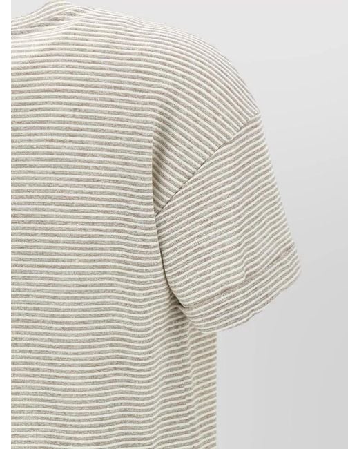 Peserico Natural Striped T-Shirt