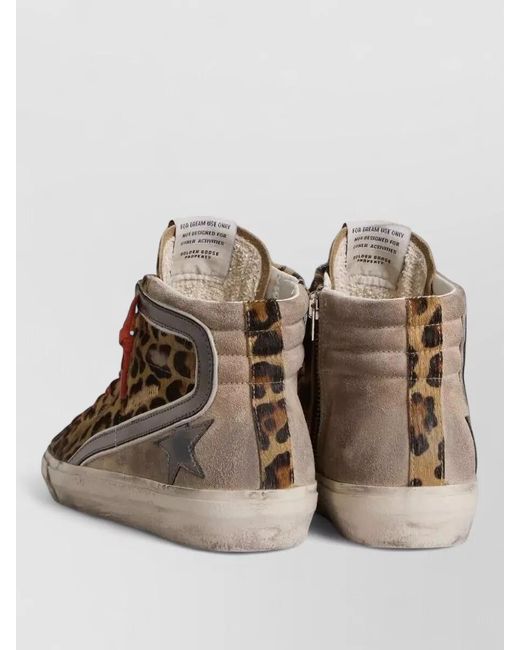 Golden Goose Deluxe Brand Red Leather High-Top Sneakers