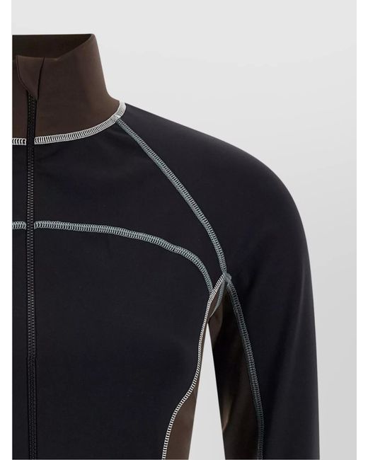 Fendi Blue Color Block Top
