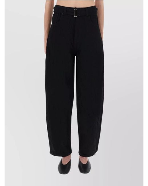Studio Nicholson Black Wide-Leg Trousers