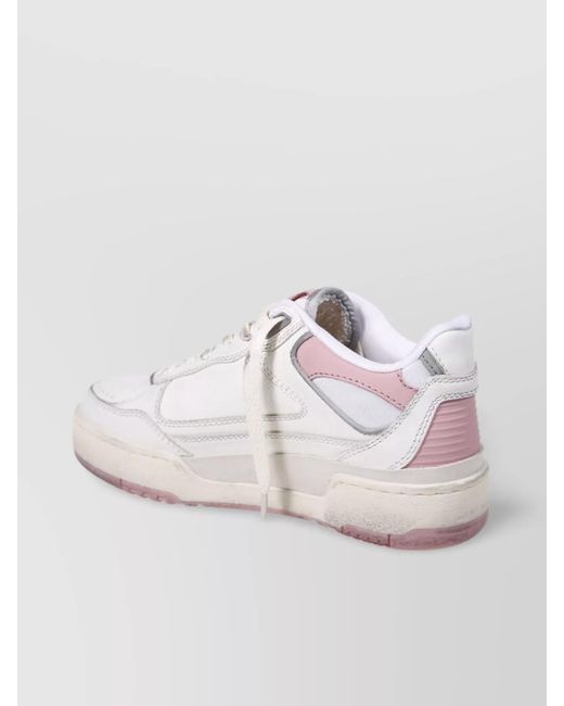 Golden Goose Deluxe Brand Pink Leather Low-Top Sneakers