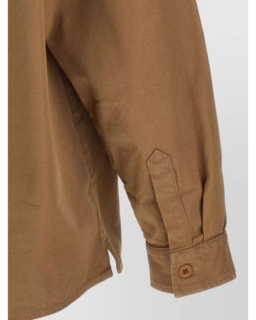 Carhartt Brown Cotton Overshirt Jacket for men