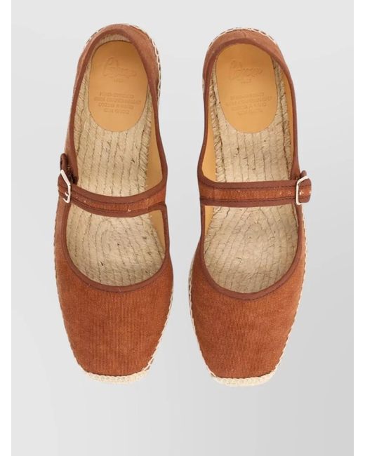 Castaner Natural Canvas Espadrille Padua Round Toe Slip On