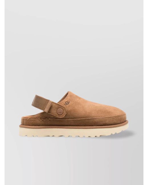 Ugg Natural Camel Suede Goldenstar Slippers