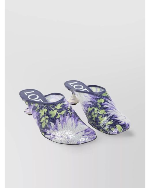 Loewe Metallic Sequin Mules