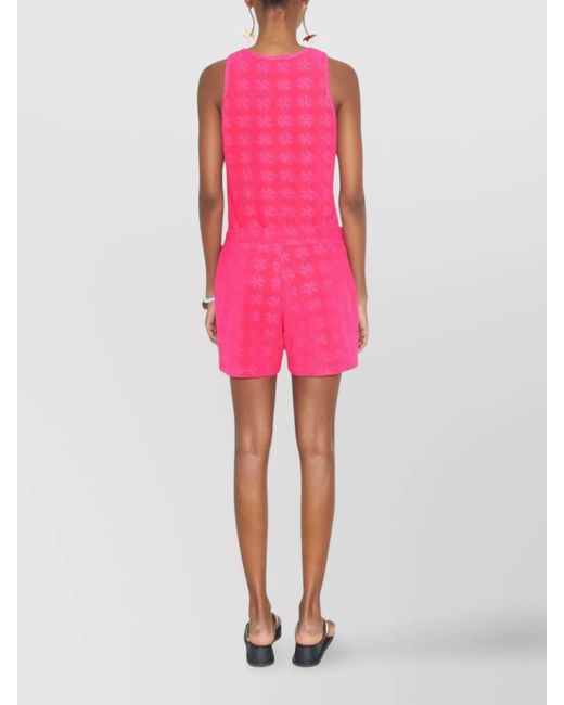 Tory Burch Pink Printed Knee-Length Shorts
