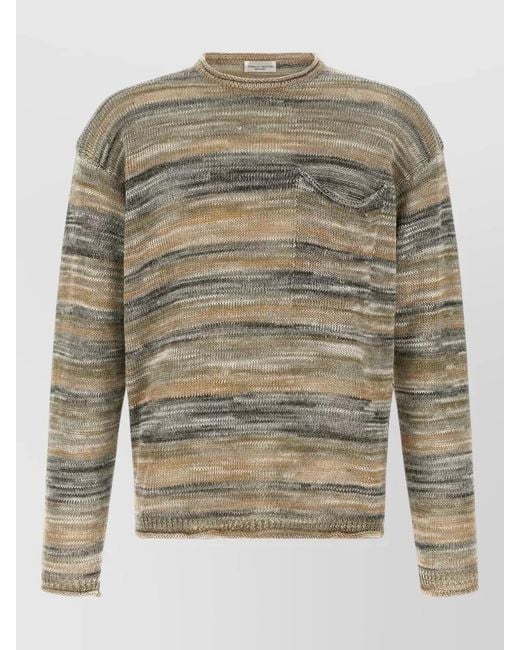 Roberto Collina Gray Fine-Knit Jumper for men