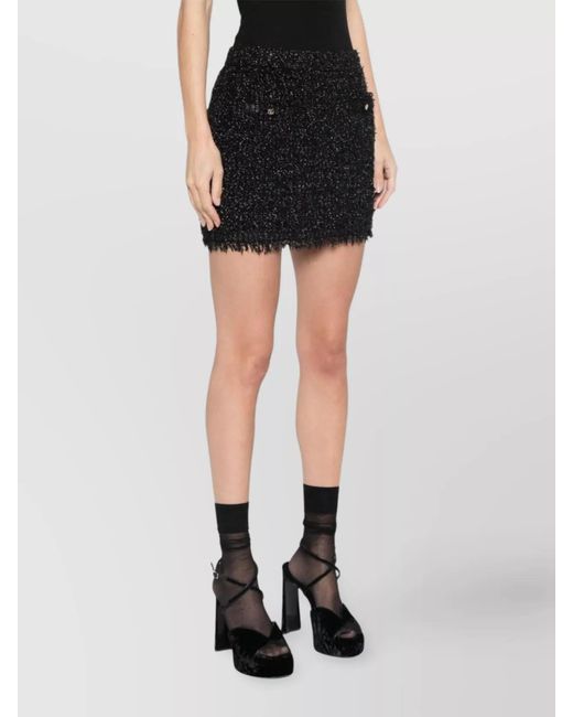 Gucci Black Metallic Mini Skirt