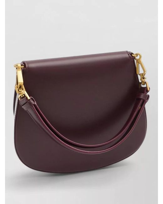 Saint Laurent Purple Voltaire Mini Leather Tote Bag