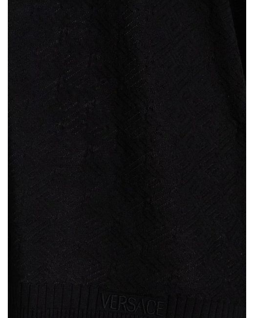 Versace Black Silk Sweater for men