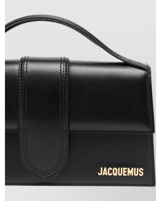Jacquemus Black Le Grand Bambino Mini Leather Tote Bag