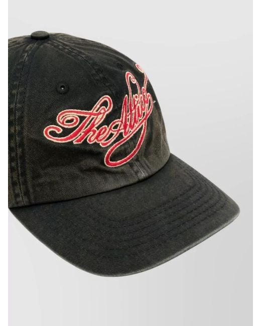 The Attico Multicolor Logo Baseball Cap Curved Brim Button