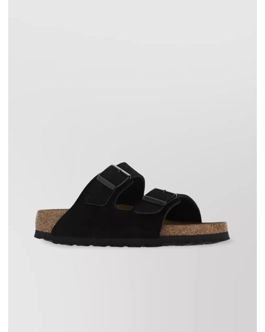 Birkenstock Black Suede Leather Arizona Sandals