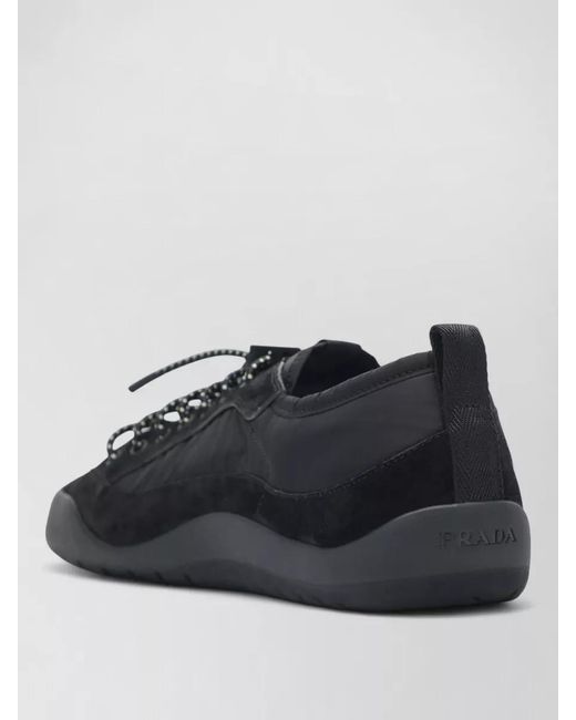 Prada Multicolor Sneakers Pull Tab Round Toe Rubber Sole for men