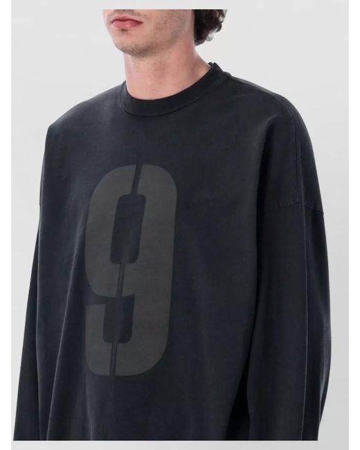Fear Of God Blue Long Sleeve Baseball Graphic Knit Top for men
