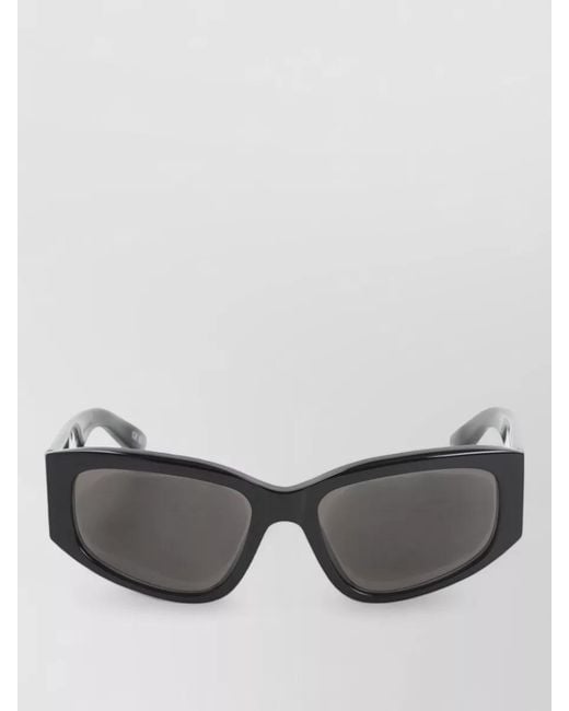 Balenciaga Gray Rectangular Sunglasses