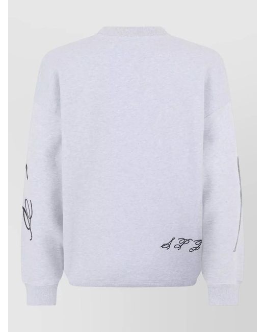 Jacquemus Gray Le Paysan Donkey Graphic Crew Sweatshirt for men
