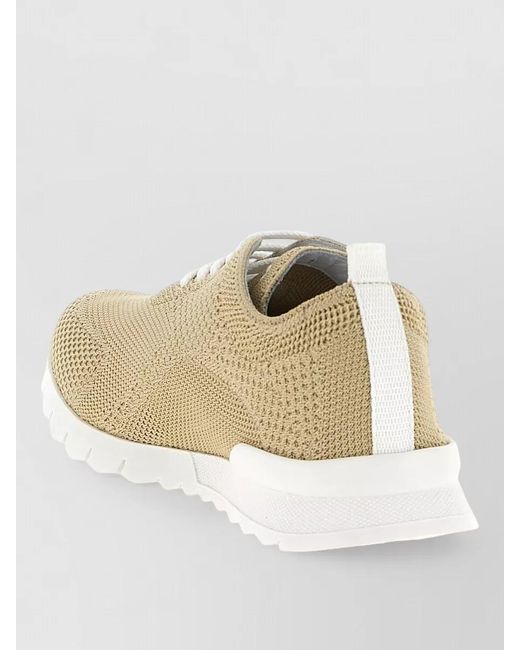 Kiton Natural Cotton Low-Top Sneakers for men