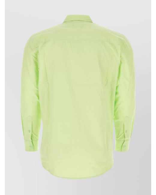 House Of Sunny Green Vito Shirt With Chest Pocket And Long Sleeves for men