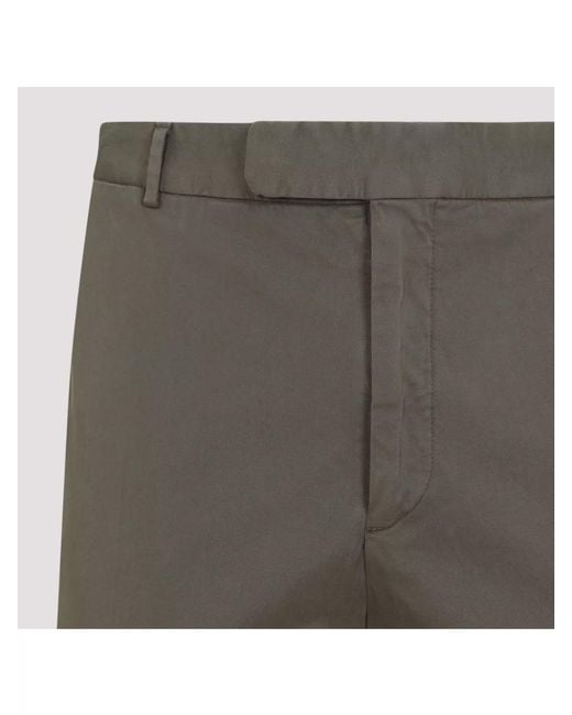 Ralph Lauren Gray Cotton Straight-Leg Trousers for men