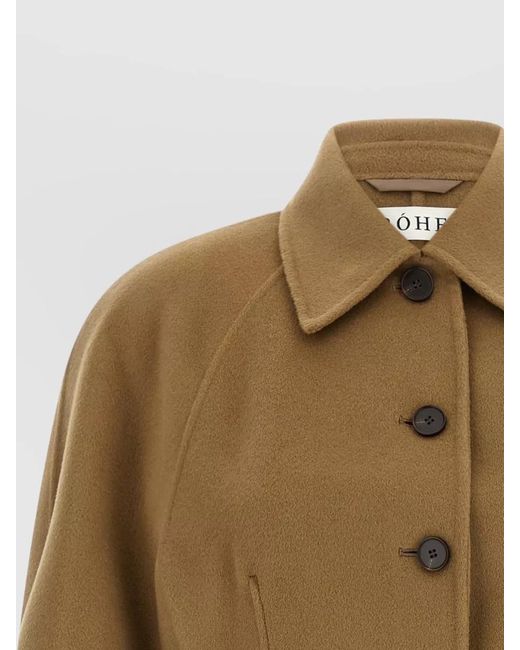 Rohe Green Structured Jacket Collared Neck Long Sleeves