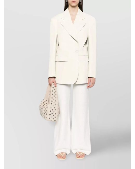 P.A.R.O.S.H. Natural Double-Breasted Blazer