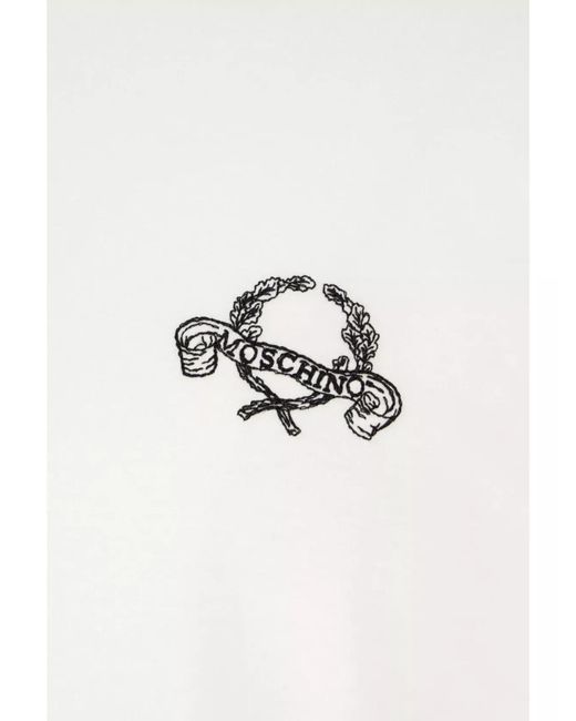 Moschino White Cotton T-Shirt for men