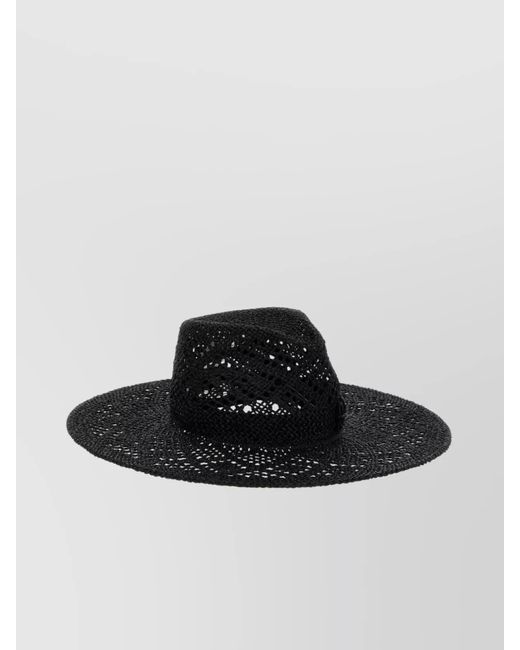 Ruslan Baginskiy Black Straw Sun Hat