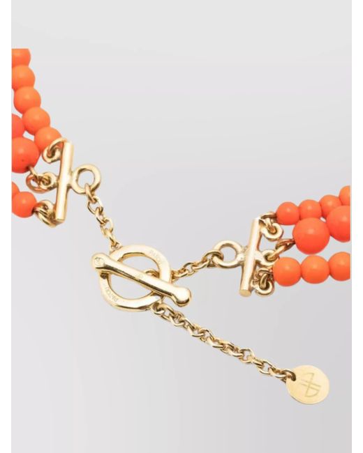 Patou White Beaded Necklace