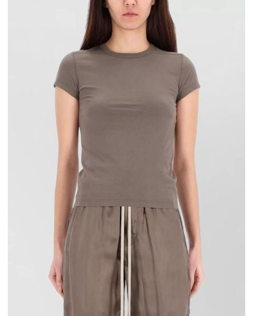 Rick Owens Brown Cotton T-Shirt
