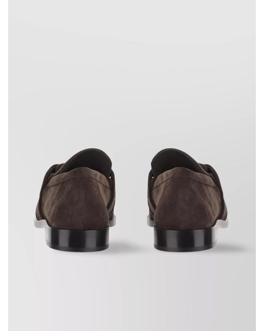 Bottega Veneta Black Suede Loafers