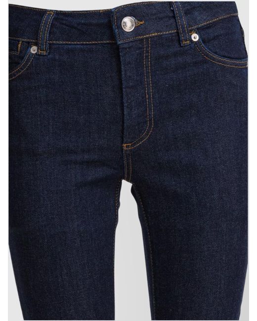 Sportmax Blue Cropped Denim Jeans