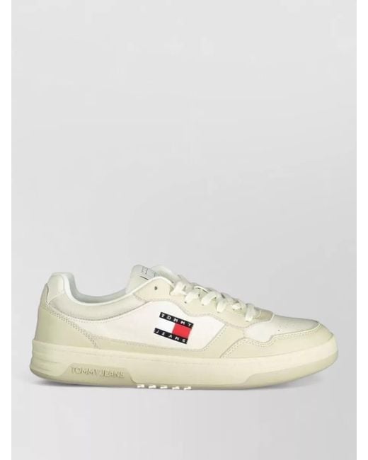 Tommy Hilfiger Natural Polyester Low-Top Sneakers for men