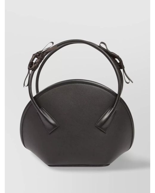 Maison Margiela Black Calf Leather Shoulder Bag