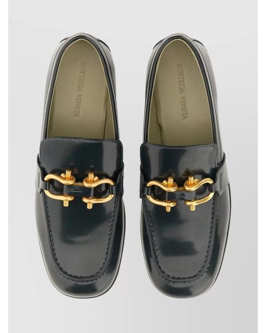 Bottega Veneta Multicolor Rubber Sole Loafers