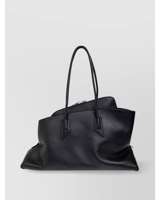 The Attico Black Medium Walk Shoulder Bag