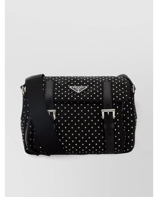 Prada Black Nylon Crossbody Bag Adjustable Strap