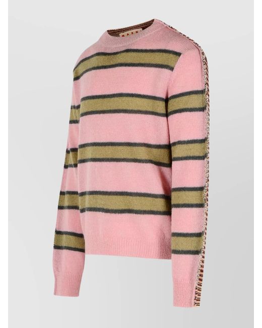 Marni Pink Mohair Jumper for men