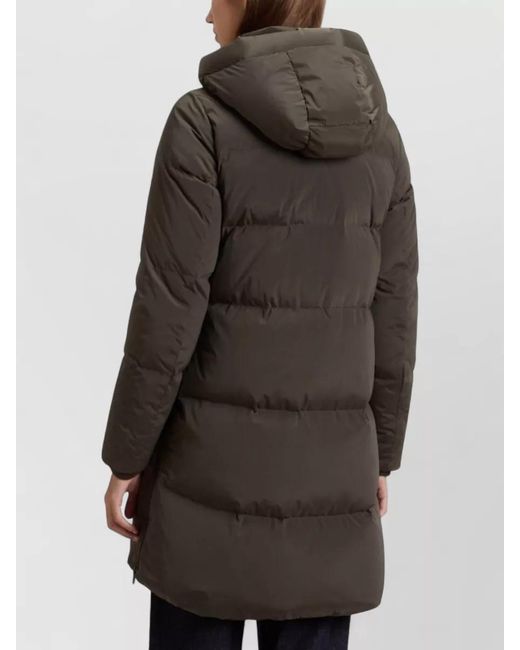 Woolrich Gray Down Long Puffer Jacket