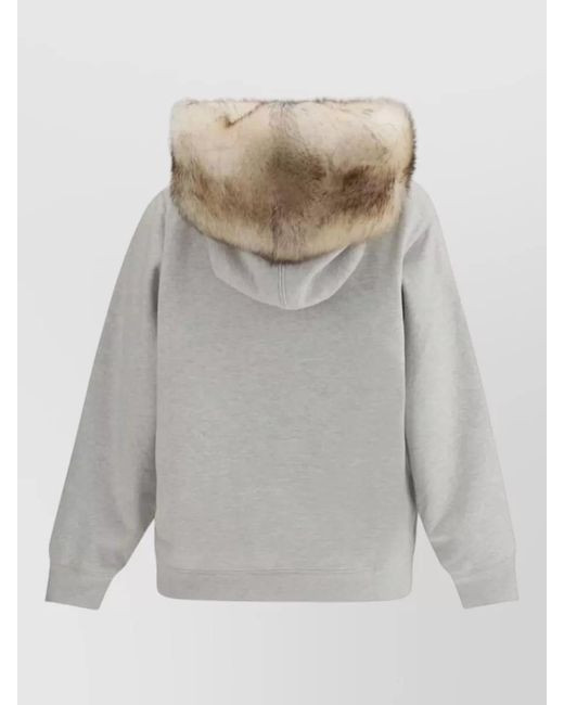 Prada Gray Cotton Sweatshirt